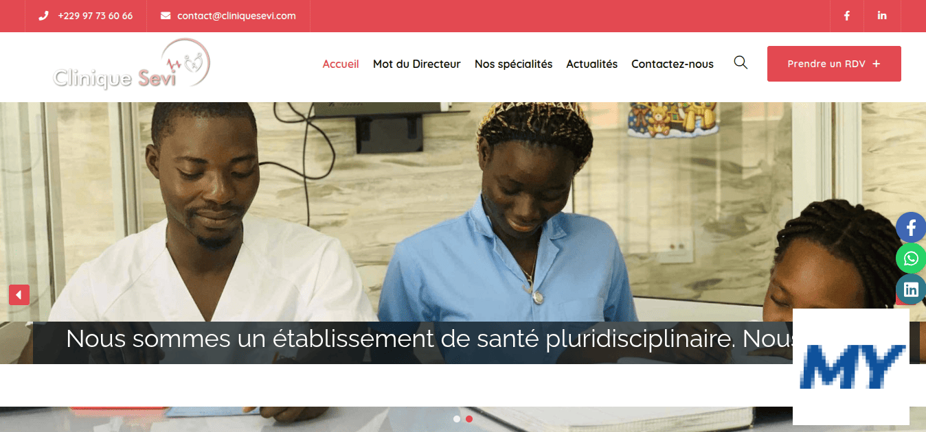Clinique Sevi » l'un des meilleurs centres de soins de santé à Cotonou